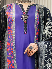 Purple Lawn 3 Piece Stitched - ALP-3PS-1998