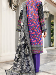 Purple Lawn 3 Piece Stitched - ALP-3PS-1998