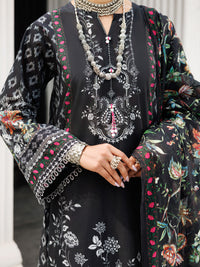 Black Lawn 3Pc Stitched - ALP-3PS-1999