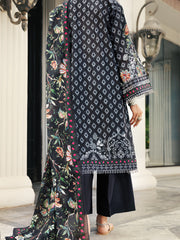 Black Lawn 3 Piece Stitched - ALP-3PS-1999