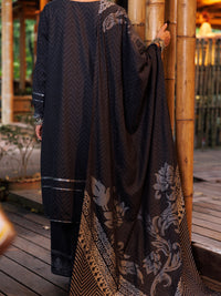 Charcoal Grey Yarn-Dyed Jacquard 3Pc Stitched - ALP-3PS-2022