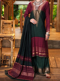 Multicolor Yarn-Dyed Jacquard 3Pc Stitched - ALP-3PS-2023