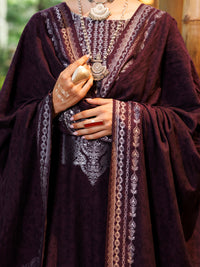 Purple Yarn-Dyed Jacquard 3Pc Stitched - ALP-3PS-2024