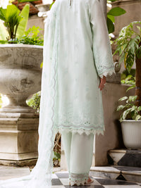 Light Green Schiffli Lawn 3 Piece Stitched - ALP-3PS-2112