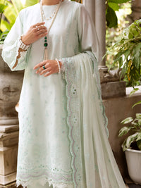 Light Green Schiffli Lawn 3 Piece Stitched - ALP-3PS-2112