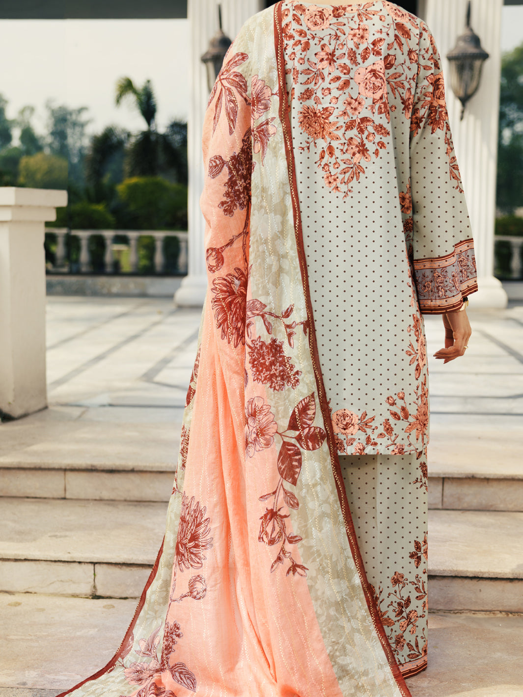 Sage Green Lawn 3Pc Stitched - ALP-3PS-2125