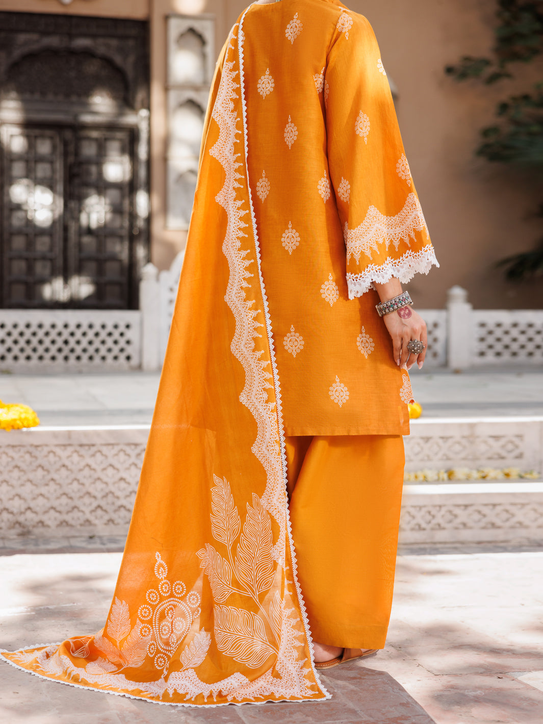 Mustard Lawn 3 Piece Stitched - ALP-3PS-2128
