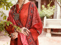 Maroon Cambric 3Pc Stitched - ALP-3PS-2137
