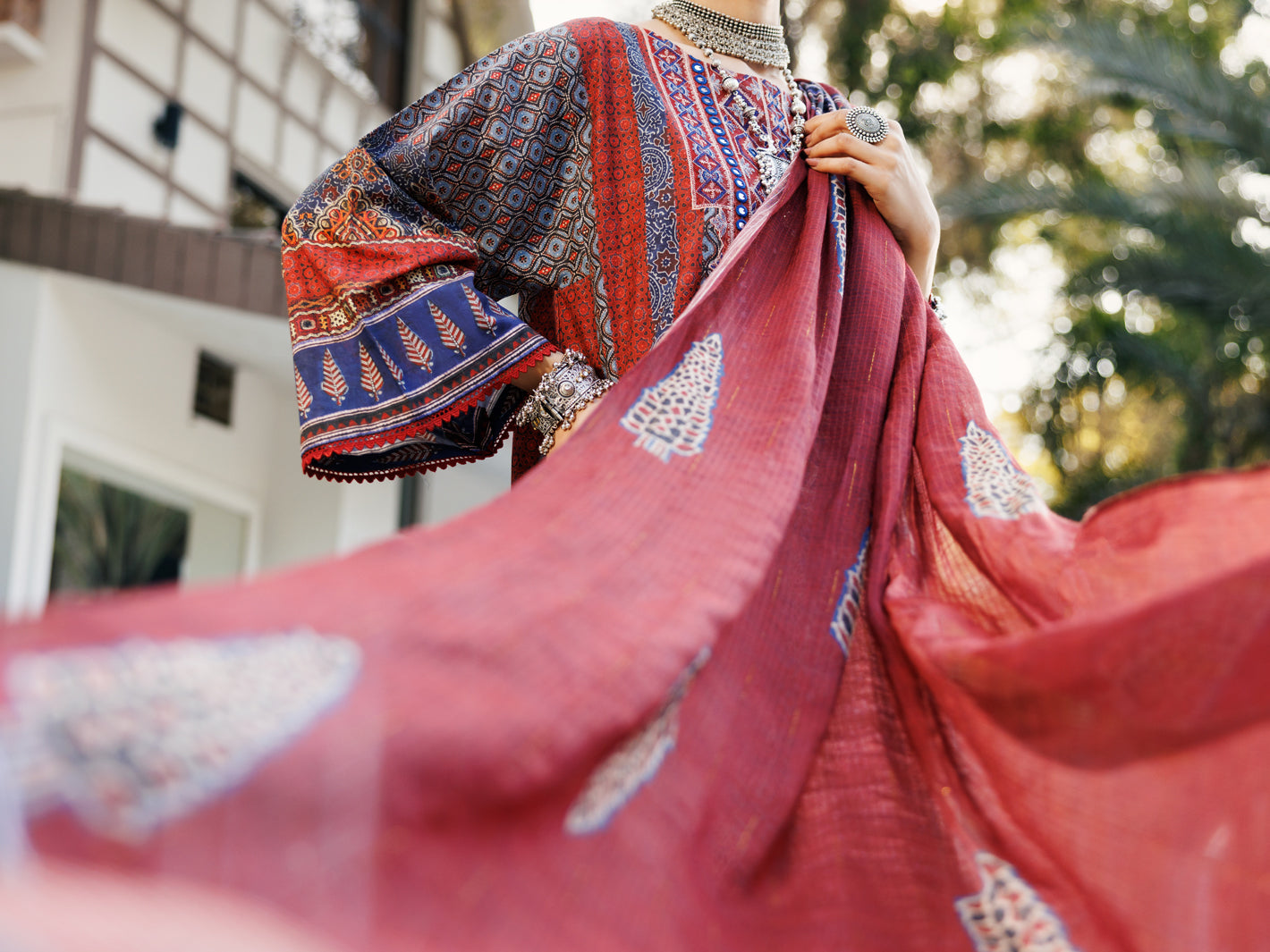Maroon Lawn 3 Piece Stitched - ALP-3PS-2140