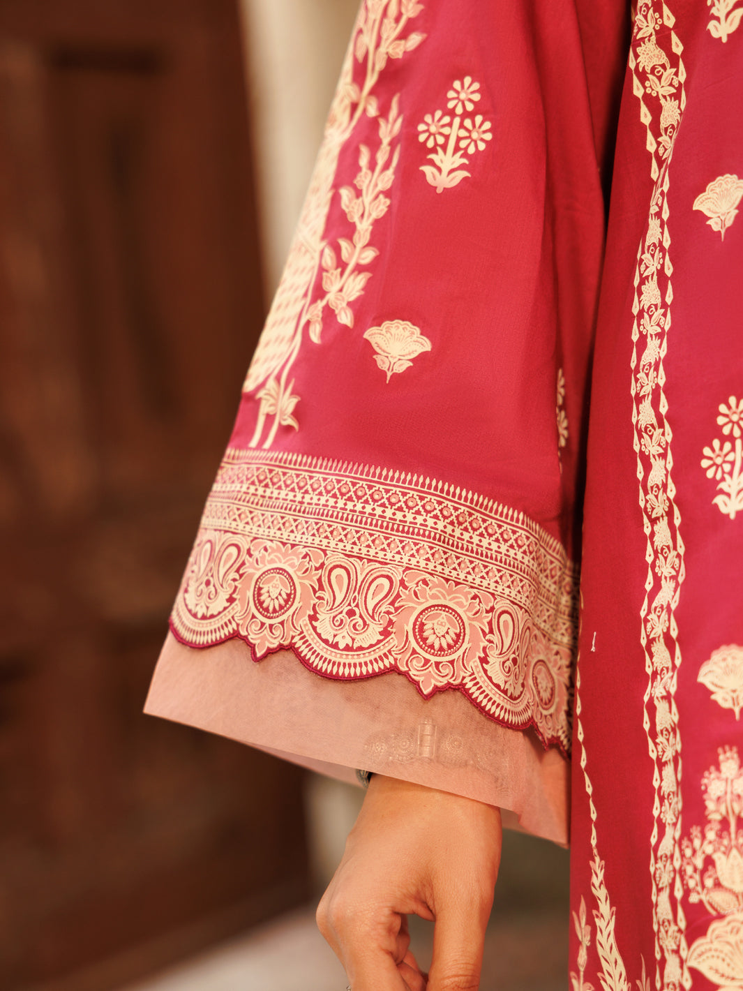 Pink Cambric 3Pc Stitched - ALP-3PS-2142