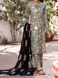 Ivory Lawn 3Pc Stitched - ALP-3PS-2148