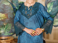 Teal Lawn 3 Piece Stitched - ALP-3PS-2150