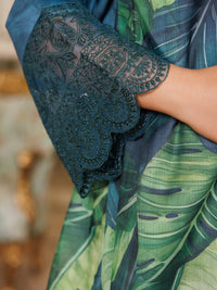 Teal Lawn 3 Piece Stitched - ALP-3PS-2150