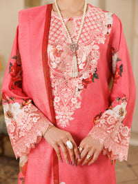 Pink Lawn 3 Piece Stitched - ALP-3PS-2151
