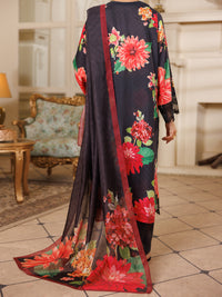 Black Lawn 3 Piece Stitched - ALP-3PS-2152