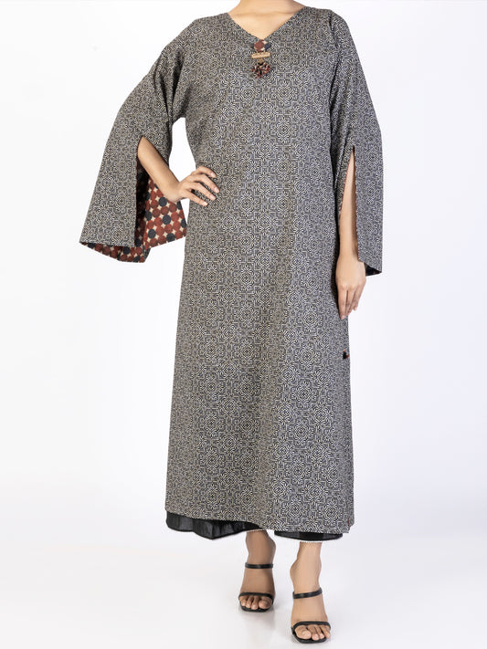 Black Lawn Kurti - AL-LK-1069