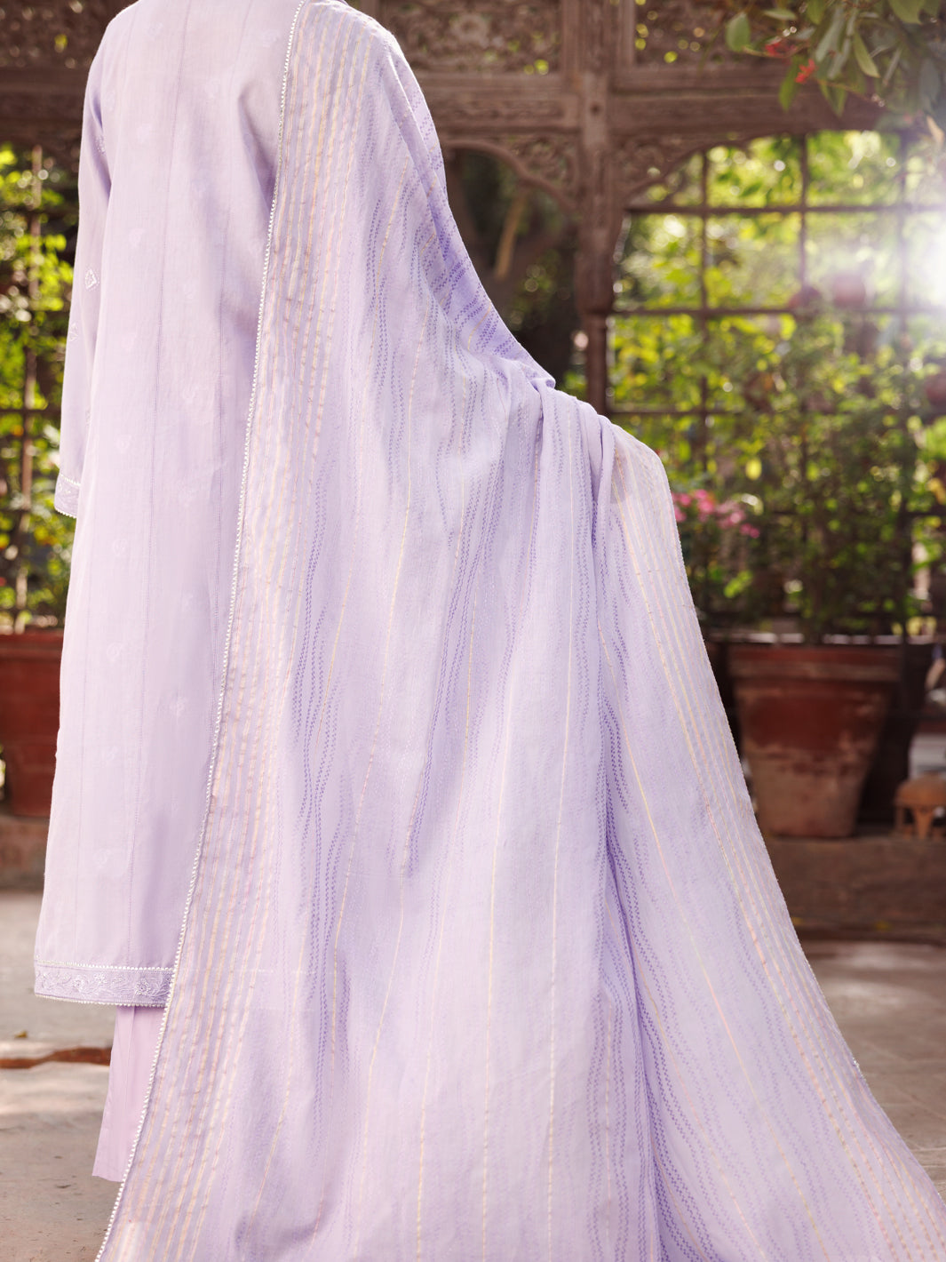 Lilac Cotton Dobby 3 Piece Stitched - ALP-3PS-2165