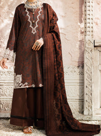 Brown Dobby 3Pc Stitched - ALP-3PS-2174