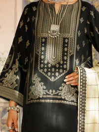 Black Jacquard 3Pc Stitched - ALP-3PS-2178