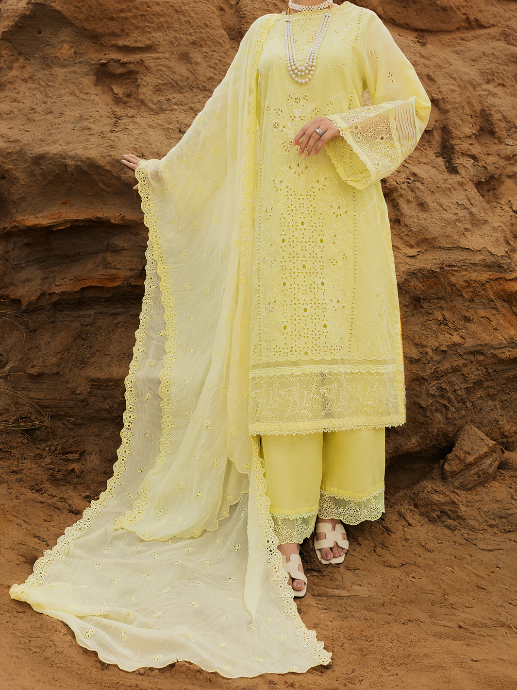 Lemon Lawn 3 Piece Unstitched - ALP-3PS-2180
