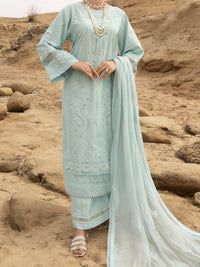 Sky Blue Lawn 3 Piece Unstitched - ALP-3PS-2181