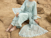 Sky Blue Lawn 3 Piece Unstitched - ALP-3PS-2181