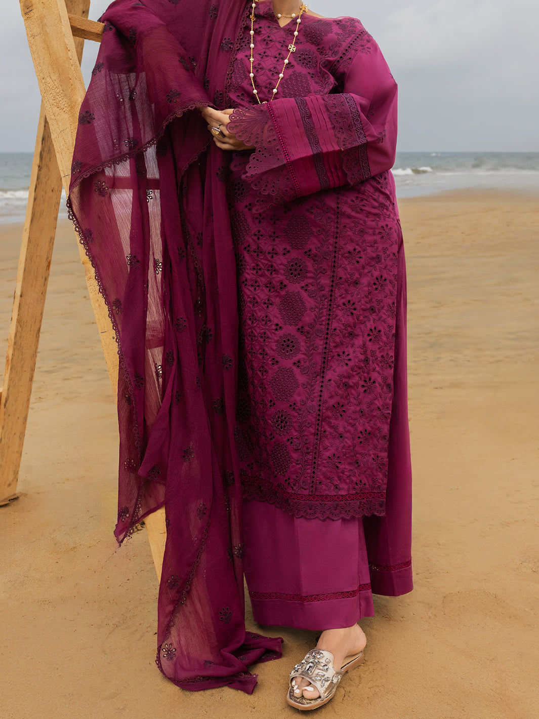 Magenta Lawn 3 Piece Stitched - ALP-3PS-2182