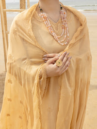 Khaki Schiffli Lawn 3Pc Stitched - ALP-3PS-2183
