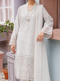 Light Grey Lawn 3Pc Stitched - ALP-3PS-2186