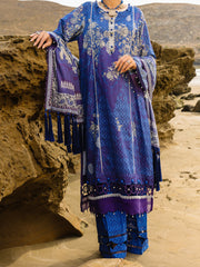 Blue Lawn 3 Piece Unstitched - ALP-3PS-2198