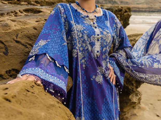 Blue Lawn 3 Piece Unstitched - ALP-3PS-2198