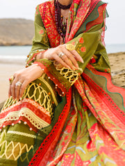 Green Lawn 3 Piece Unstitched - ALP-3PS-2200