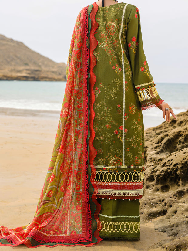 Green Lawn 3 Piece Unstitched - ALP-3PS-2200