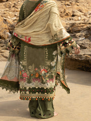Mehndi Green Lawn 3 Piece Unstitched - ALP-3PS-2201