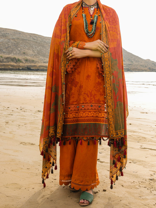 Mustard Lawn 3 Piece Unstitched - ALP-3PS-2202