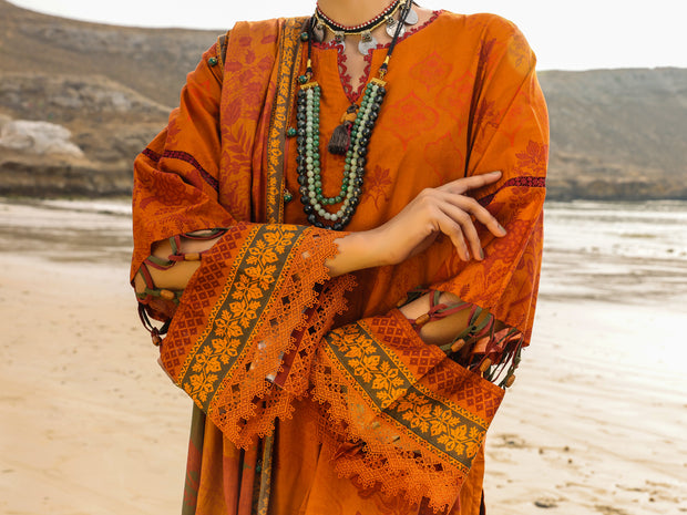 Mustard Lawn 3 Piece Unstitched - ALP-3PS-2202
