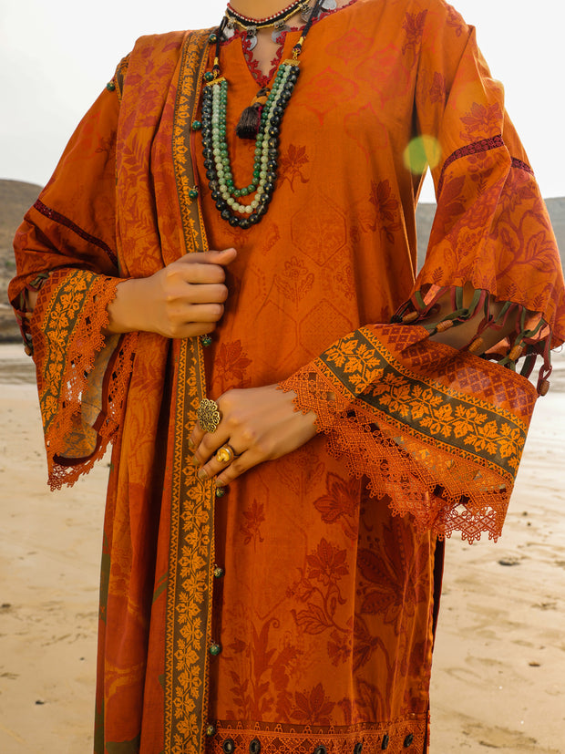 Mustard Lawn 3 Piece Unstitched - ALP-3PS-2202