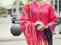 Pink Cambric 3Pc Unstitched - ALP-3PS-2206