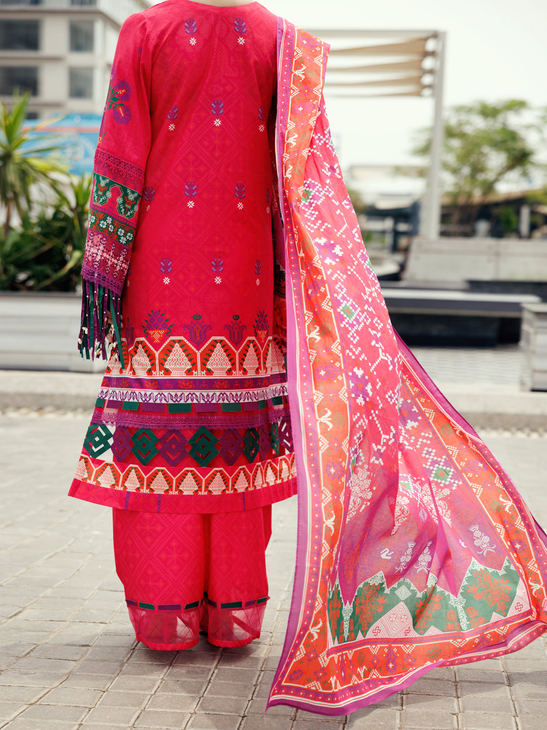 Pink Cambric 3Pc Unstitched - ALP-3PS-2206