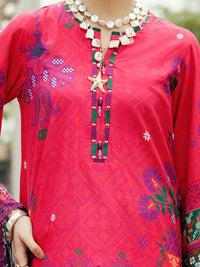 Pink Cambric 3Pc Unstitched - ALP-3PS-2206