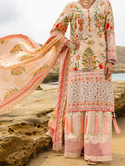 Beige Lawn 3 Piece Unstitched - ALP-3PS-2208