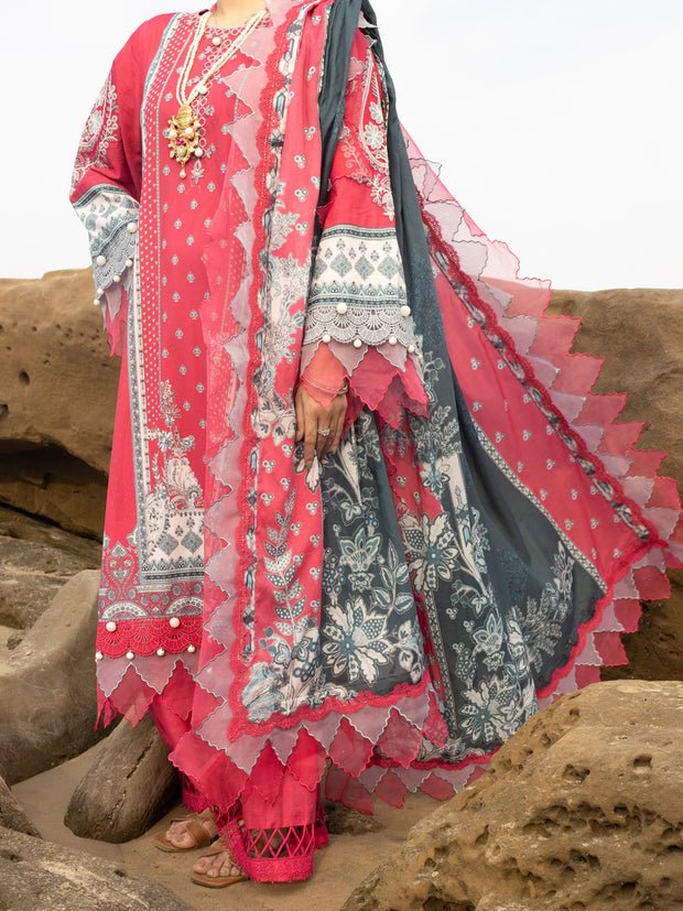 Pink Lawn 3 Piece Unstitched - ALP-3PS-2213