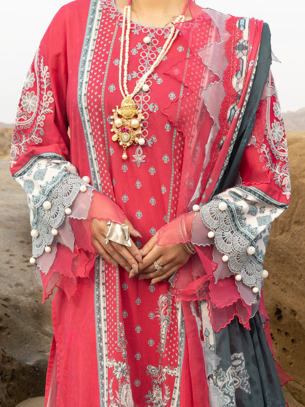 Pink Lawn 3 Piece Unstitched - ALP-3PS-2213