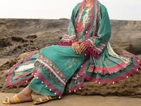 Green Lawn 3 Piece Unstitched - ALP-3PS-2214