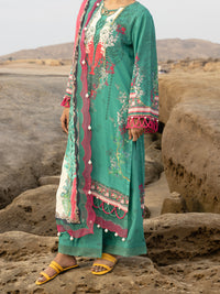 Green Lawn 3 Piece Unstitched - ALP-3PS-2214