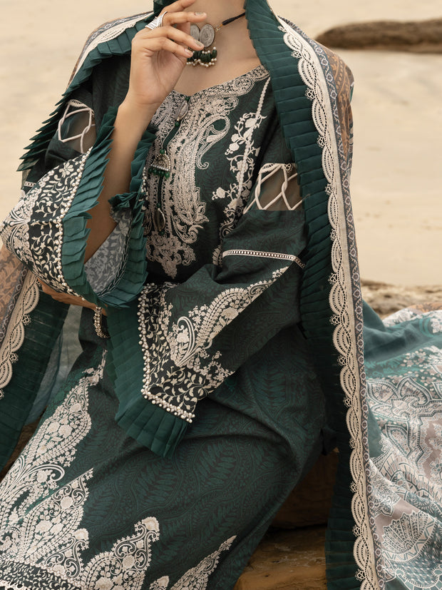 Green Lawn 3 Piece Unstitched - ALP-3PS-2216