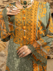 Sage Green Lawn 3 Piece Unstitched - ALP-3PS-2218