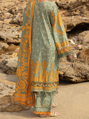 Sage Green Lawn 3 Piece Unstitched - ALP-3PS-2218