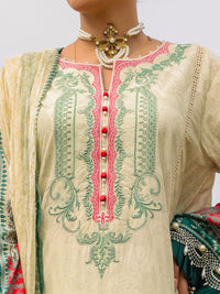 Pistachio Green Lawn 3Pc Unstitched - ALP-3PS-2223