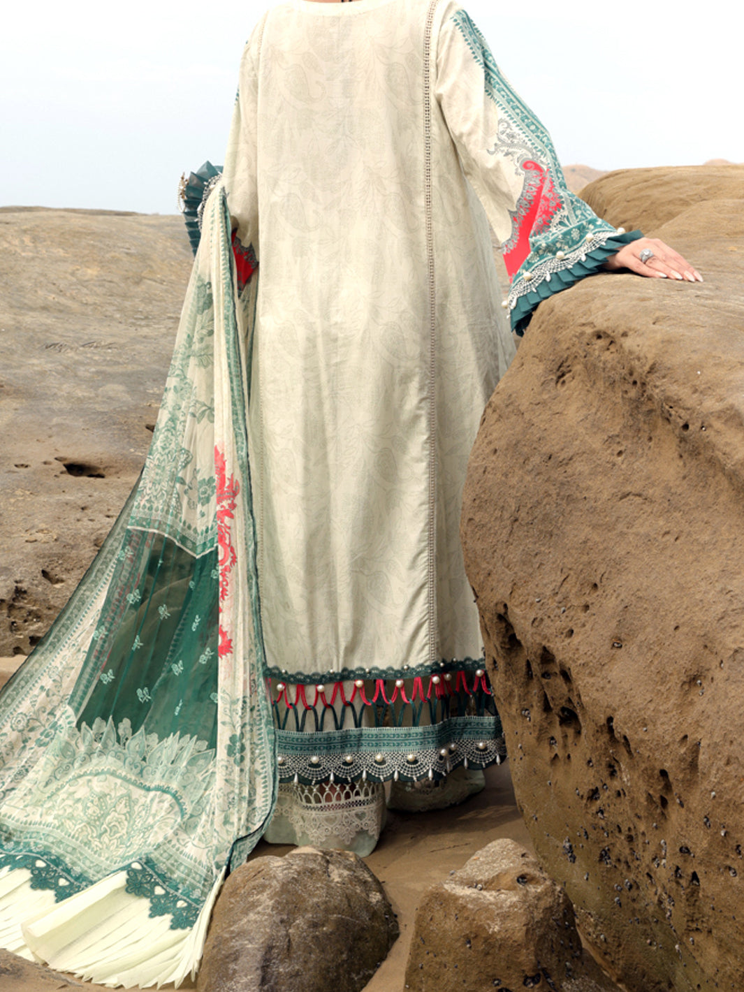 Pistachio Green Lawn 3Pc Unstitched - ALP-3PS-2223